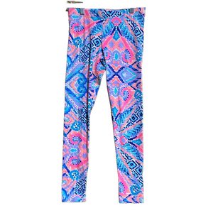 Lilly Pulitzer Girls XL Multicolor Ikat Leggings Casual Elastic Waistband - EUC